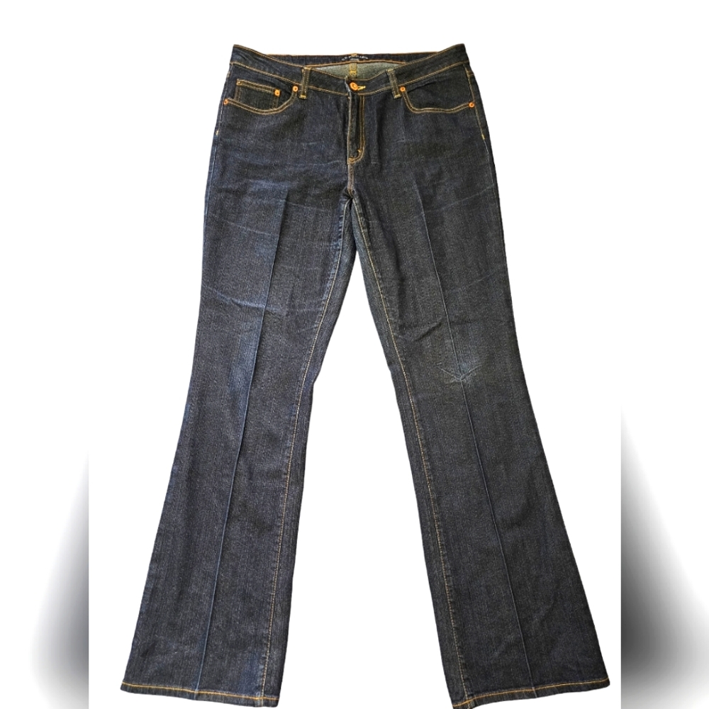 U.S. Polo Assn flare leg high rise jeans with seam detail.  EUC size 16